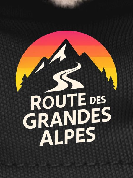Alps Route Mountain Logo