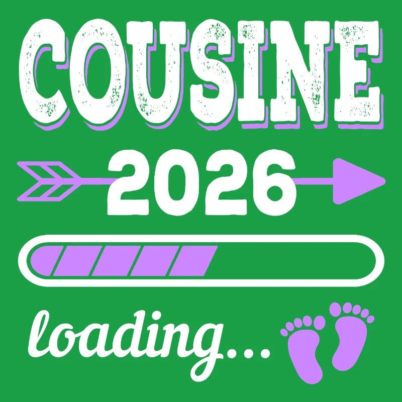 Cousin 2026 Loading Idée de cadeau de grossesse