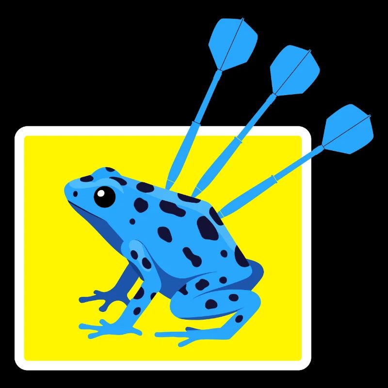 Conception amusante de fléchettes et de grenouilles