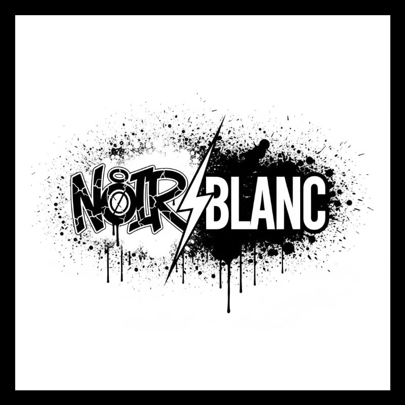 Nord Blanc Graffiti Éclair
