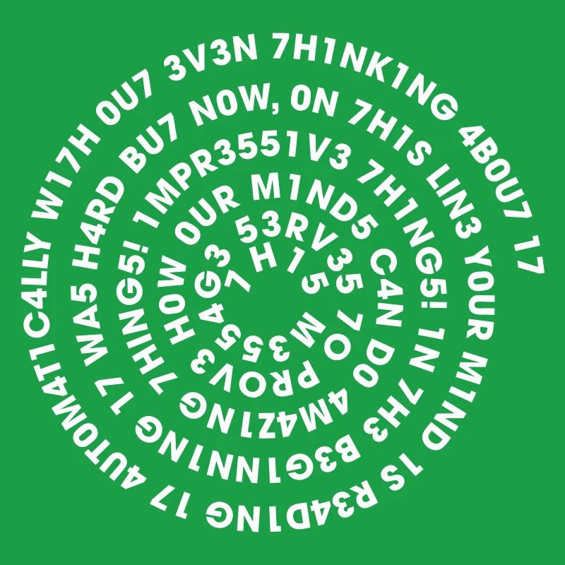 Leetspeak Spiral – Nerd Code 1337 Geek Design