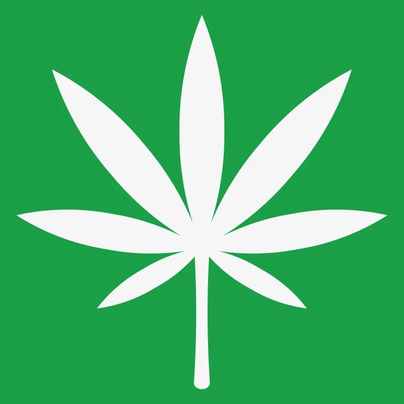 Cannabis / Marijuana / Hemp Leaf (White)