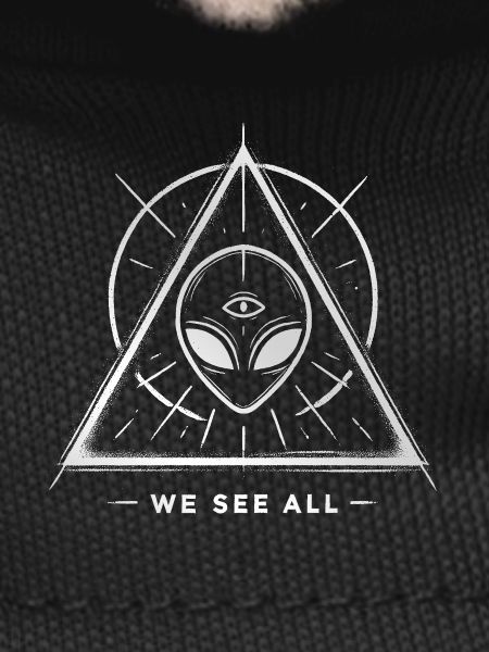 UFO Alien Eye Triangular Sigil