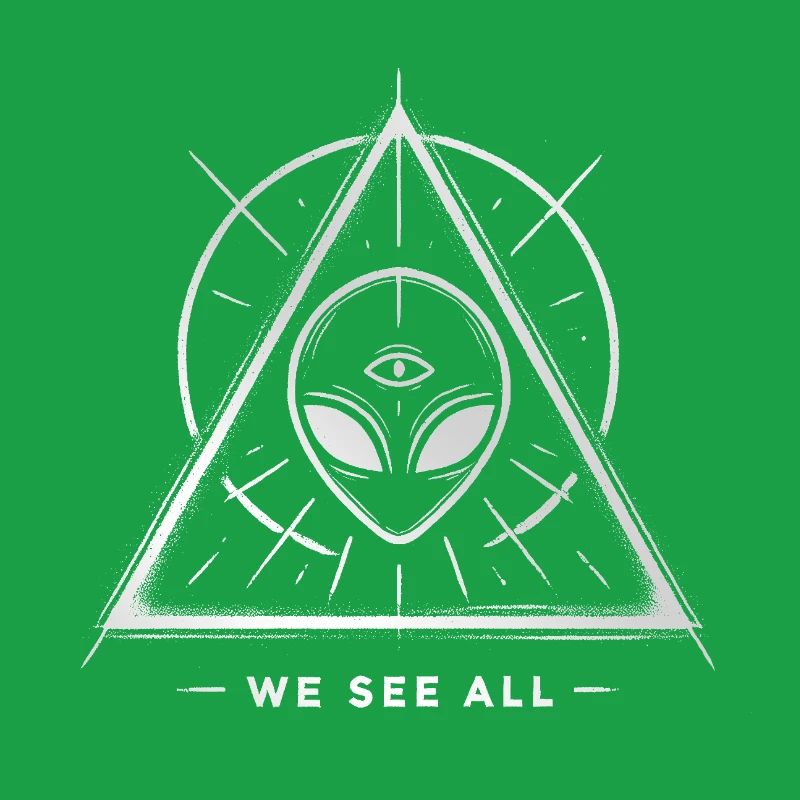 UFO Alien Eye Triangular Sigil