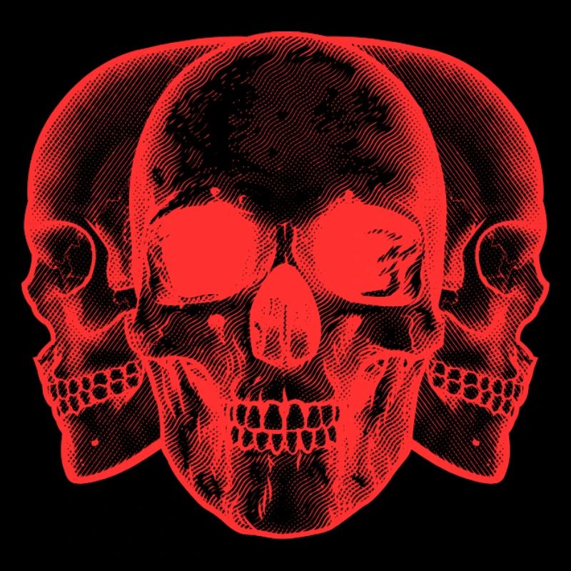 Red skulls