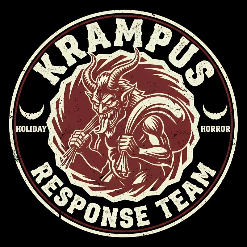 Krampus Intervention Team Funny Cryptid Krampus
