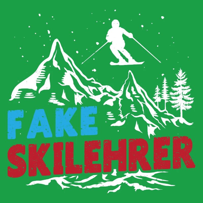 Ski Instructor FAKE SKI INSTRUCTOR Skiing Funny