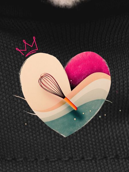 Heart with Crown - Baking