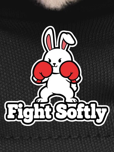 Kuschelbunny Boxkampf-Design Fight Softly