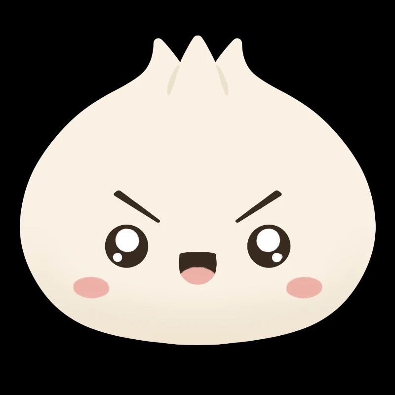 Grumpy Dumpling Cute Mascot