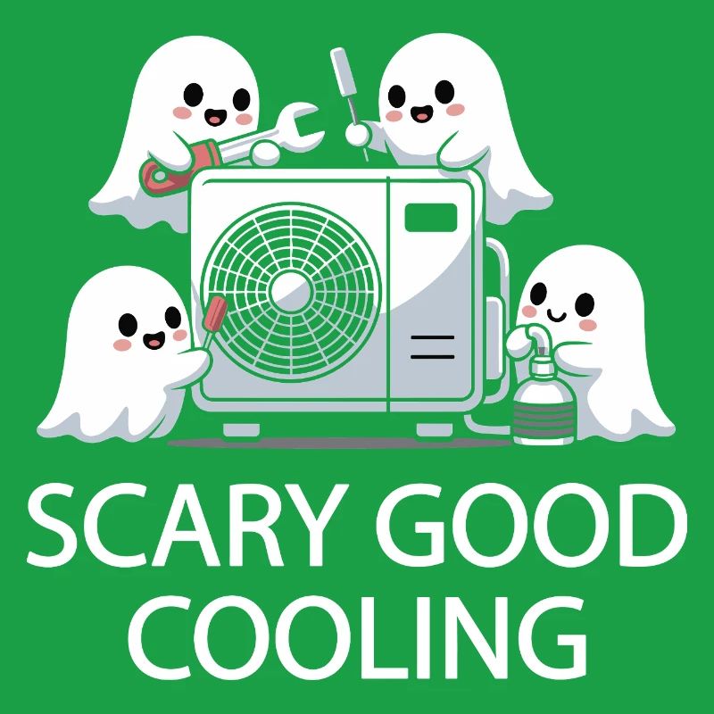 Conception HVAC fantôme d’Halloween - Refroidissement effrayant