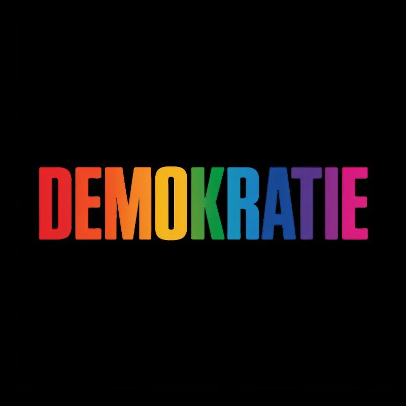 Demokratie - Cool Pride Logo