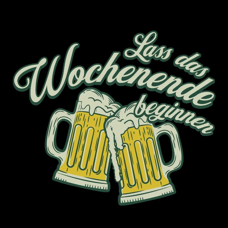 Wochenende Anstoßen Bier Alkohol Männer