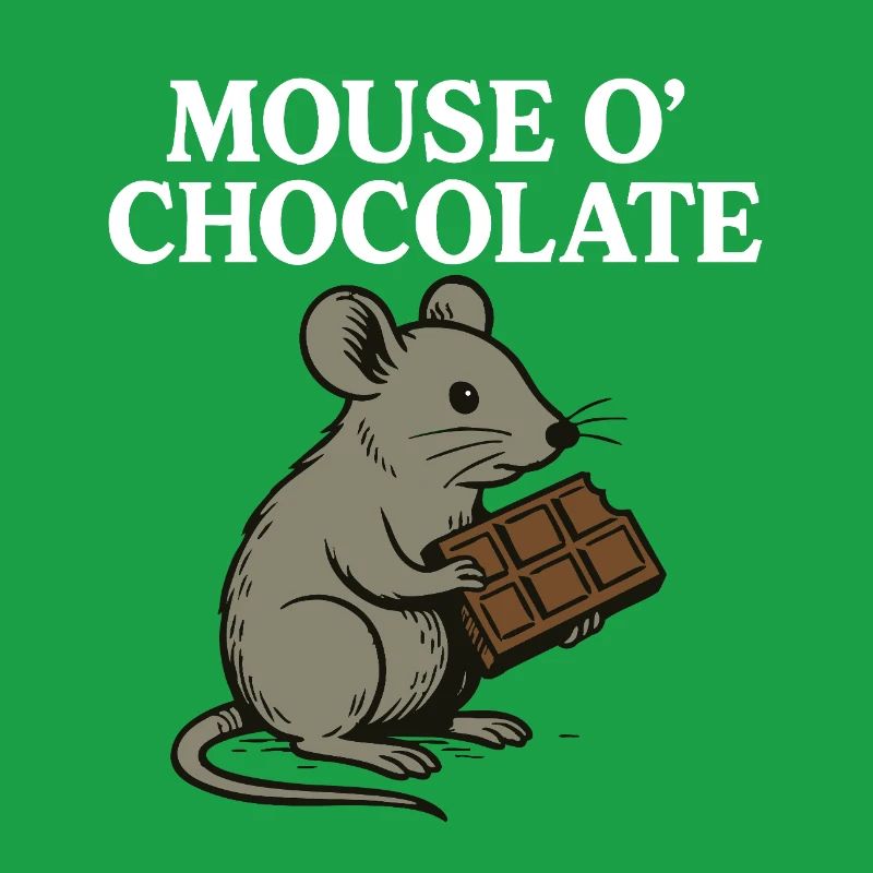 Mouse o'Chocolate Funny Pun Mouse