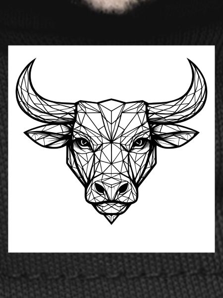 Geometric bull's head