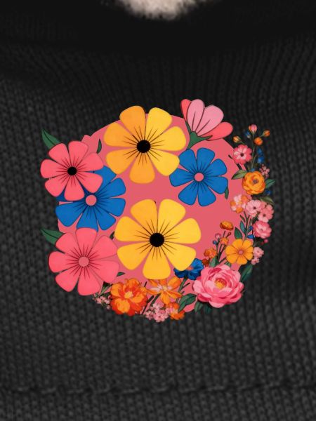 Flowers in retro pop