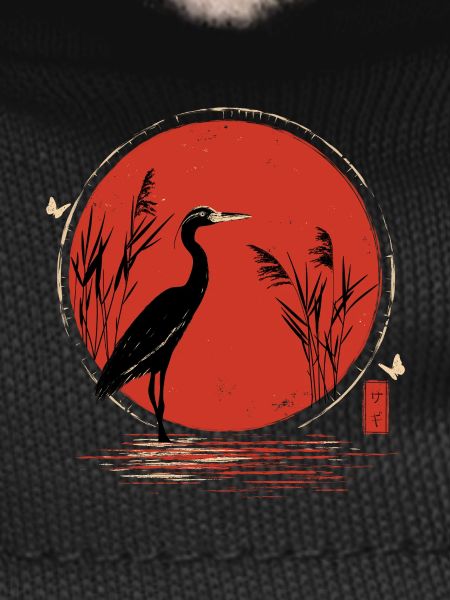 Red Crane Ukiyoe