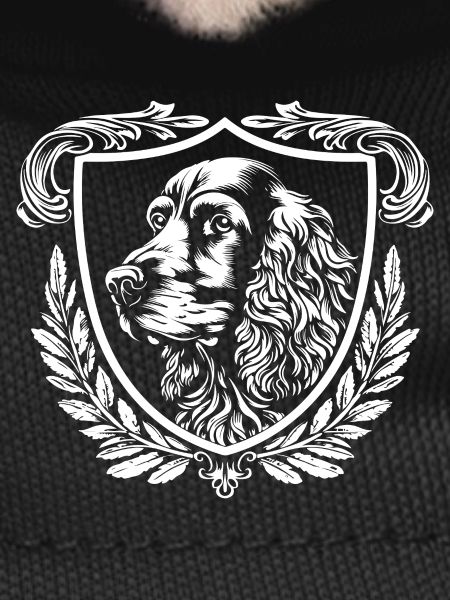 Heraldic Dog Shield: Heraldry Print