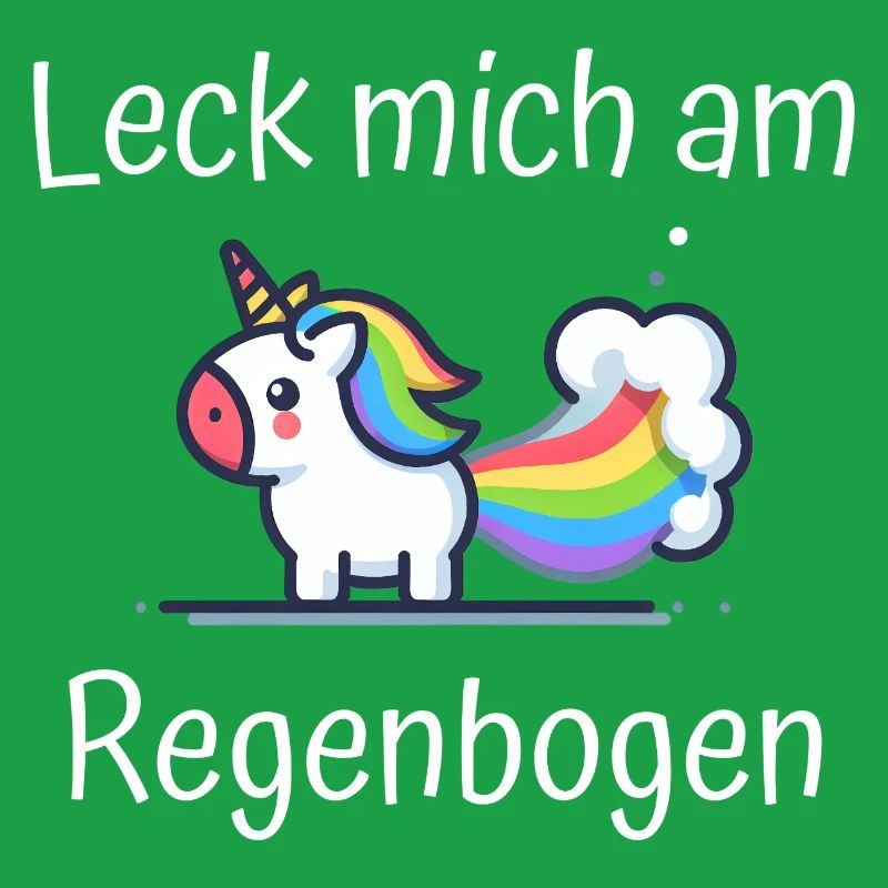 Lèche-moi à la phrase de licorne arc-en-ciel