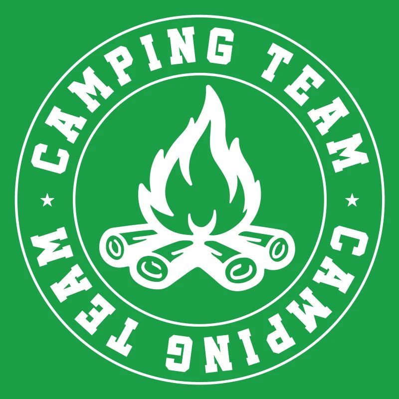 Équipe de camping Feu de camp