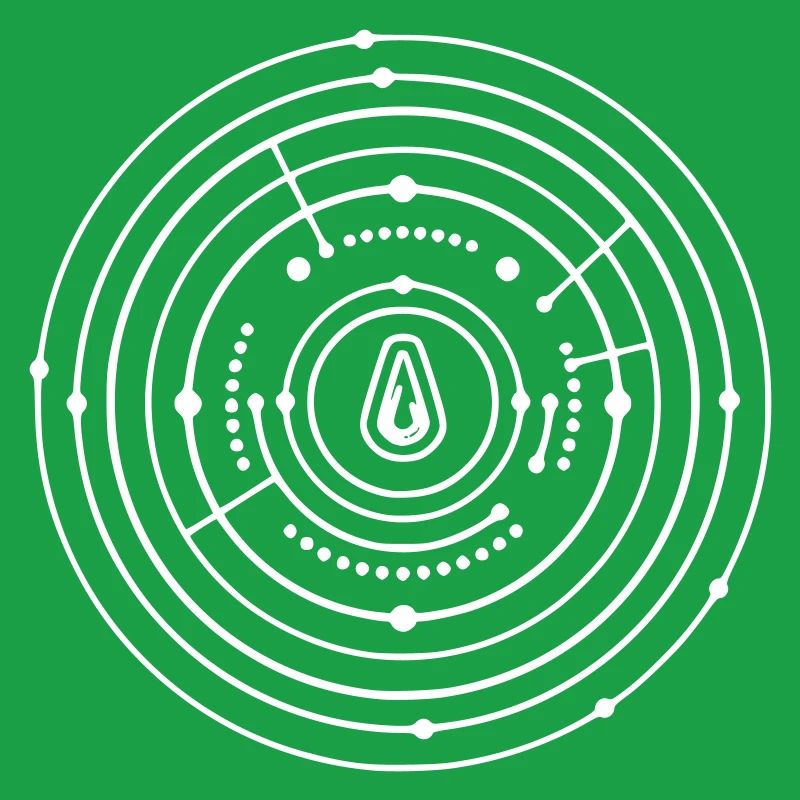 Crop Circle Planet System Abstract Vector