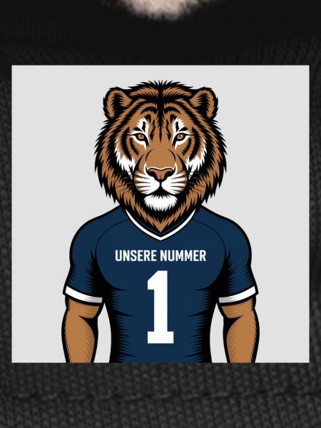Tiger Mascot Jersey Print