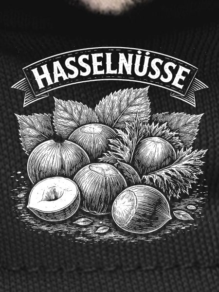 Hazelnuts Banner Illustration