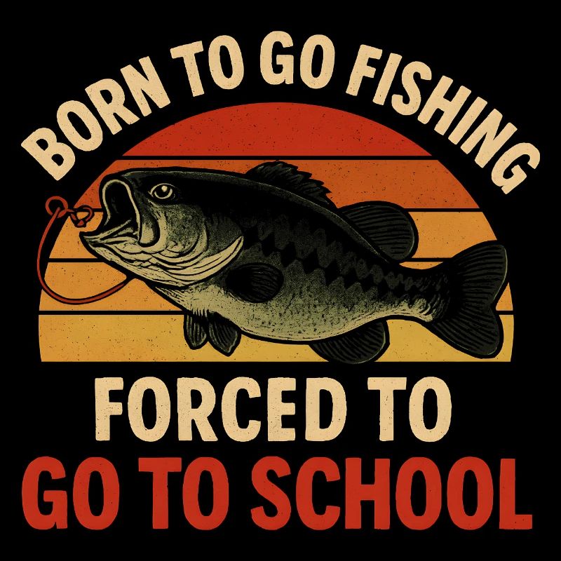 Né pour aller pêcher, forcé d’aller à l’école Pêcheur