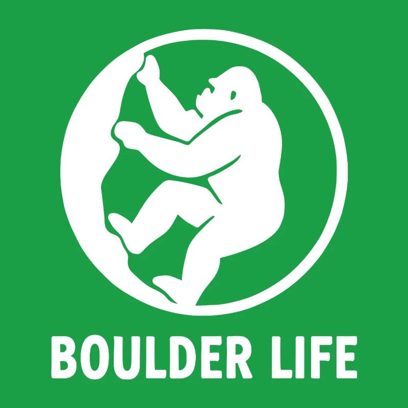 Boulder Life – Minimalist Gorilla Badge
