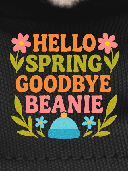 Bonjour Spring Goodbye Cap