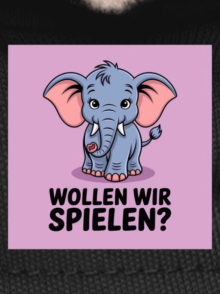 Playing elephant on purple