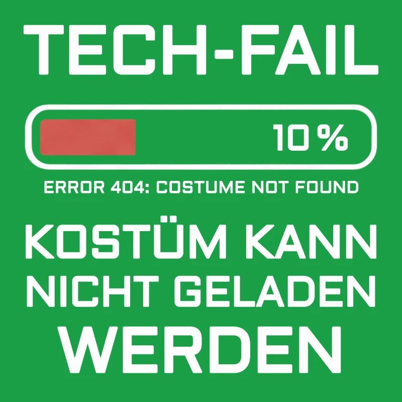 Error 404 Costume Not Found Nerd Gamer Party
