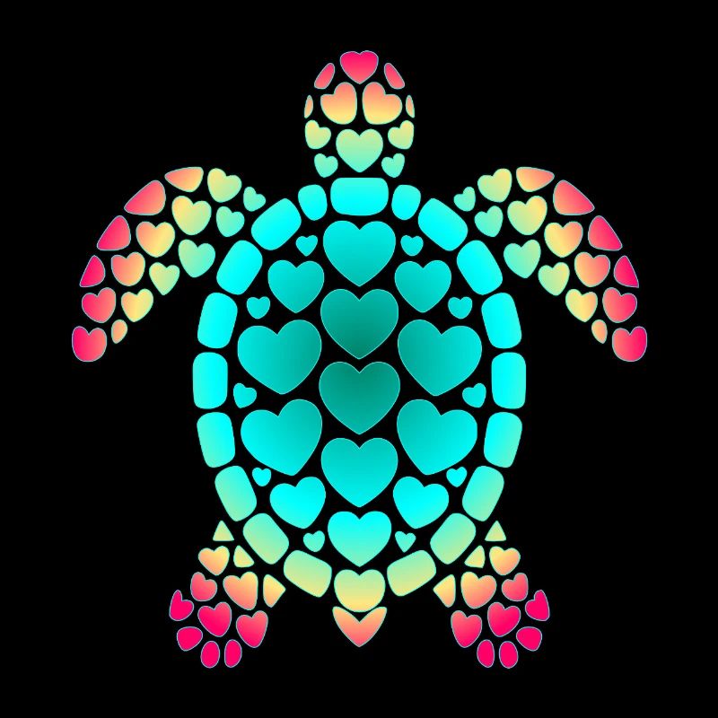 Valentinstag Taucher Schildkröte