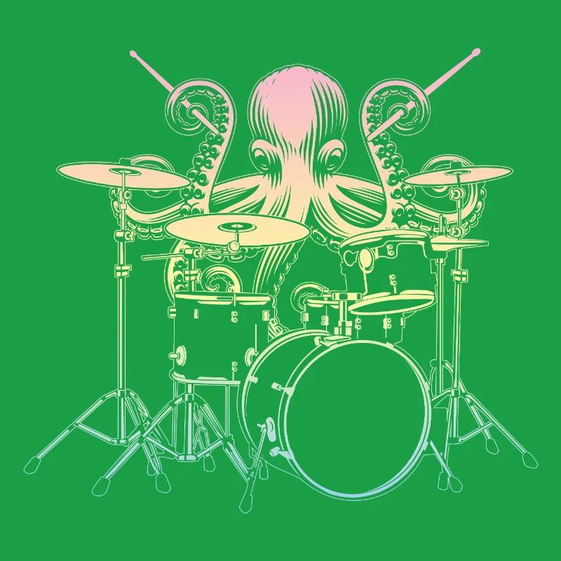 Drums Drummer Squid