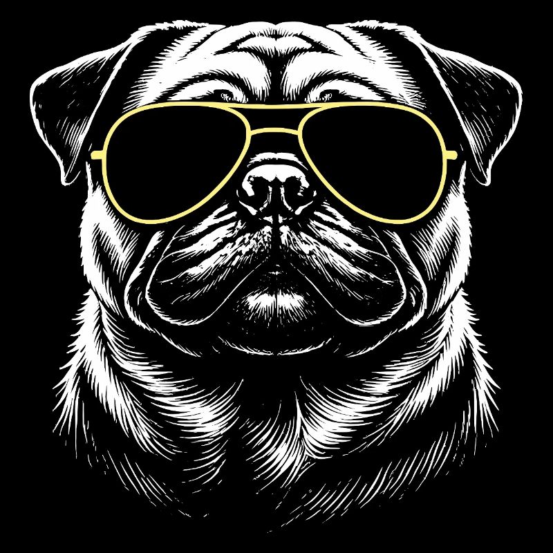 Mops Kopf