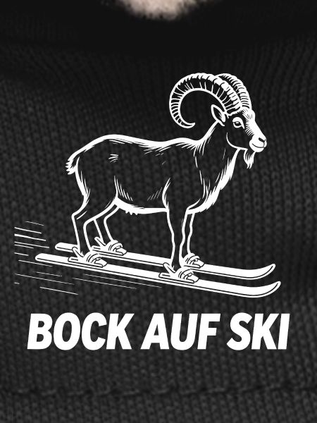 Funny ibex for skiers