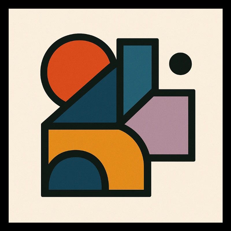 Formes Géométriques Contrastées