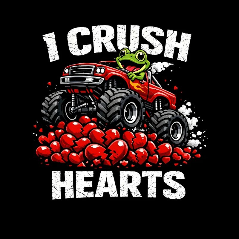 La Saint-Valentin Je broie le cœur Crapaud Crapaud Monstre