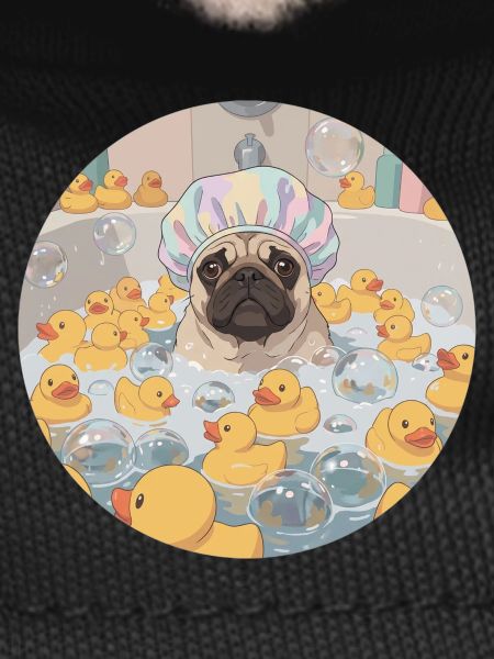 Mops in the bubble bath