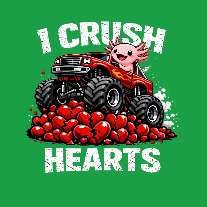 Saint-Valentin : J’écrase le monstre axolotl de Cœurs