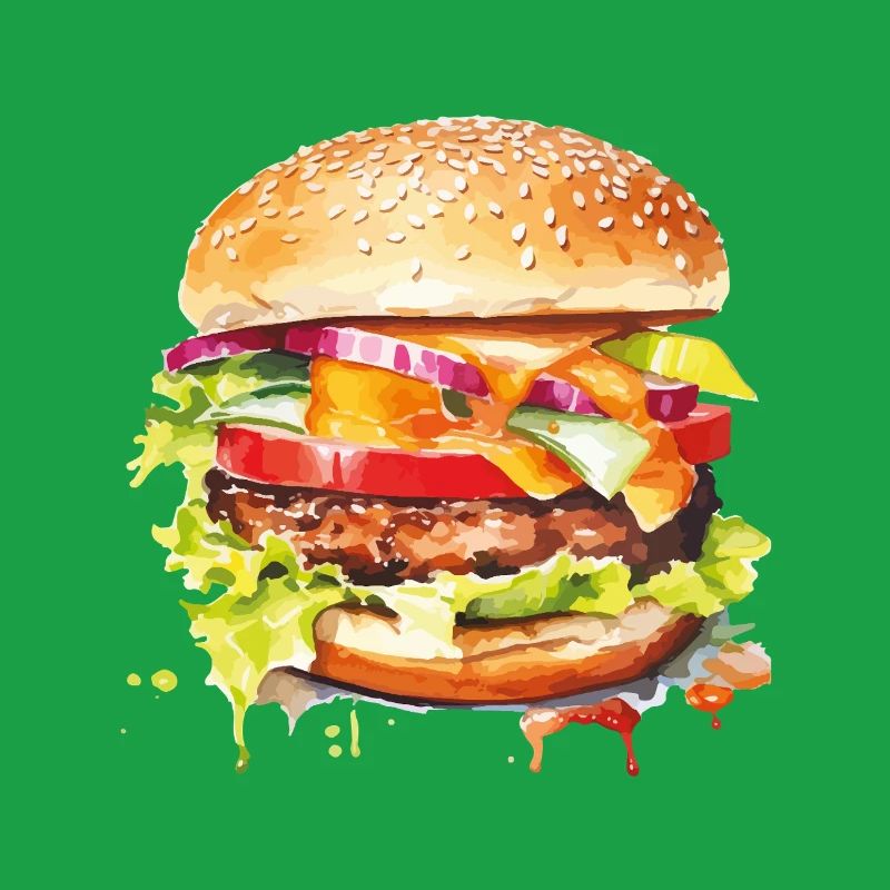 Hamburger Farbexplosion