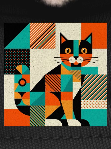 Geometric Cat Silhouette