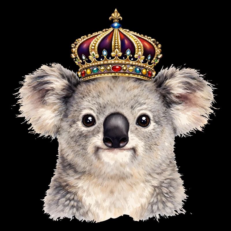 Königlicher Koala mit Krone 