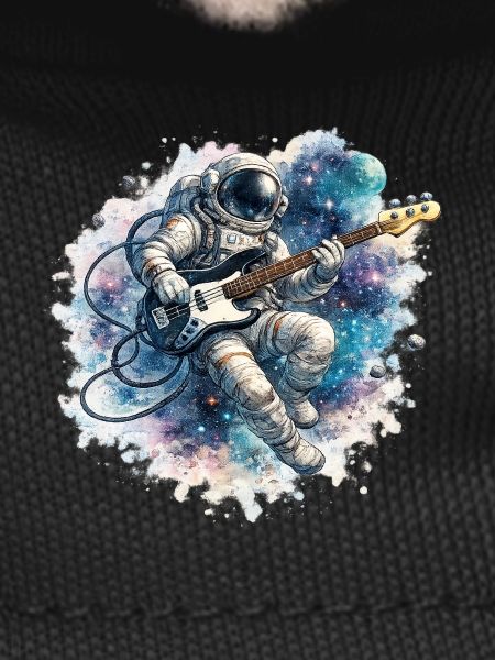 Astronaute spatial avec basse