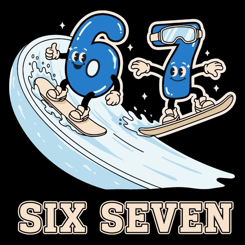 67 Six Seven Snowboarder Wintersport