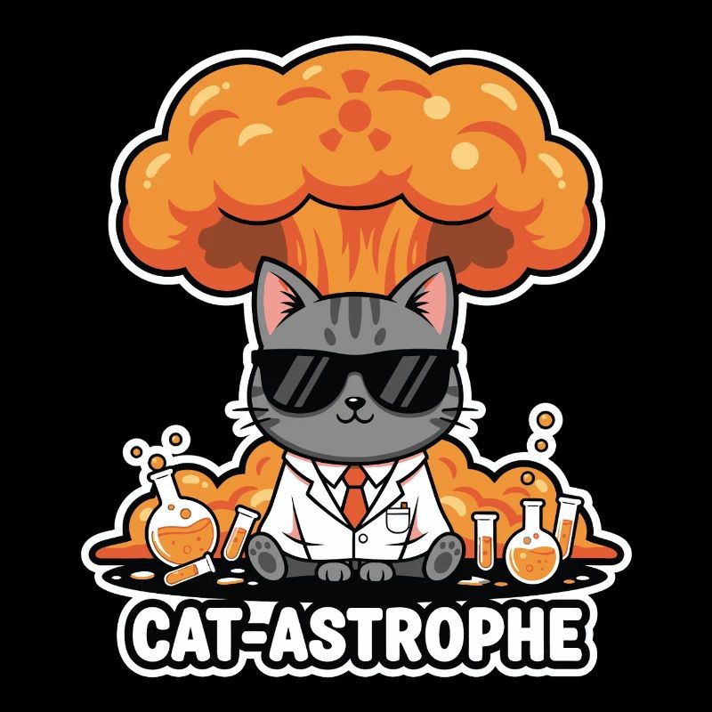Blouse de laboratoire à astrophe de chat