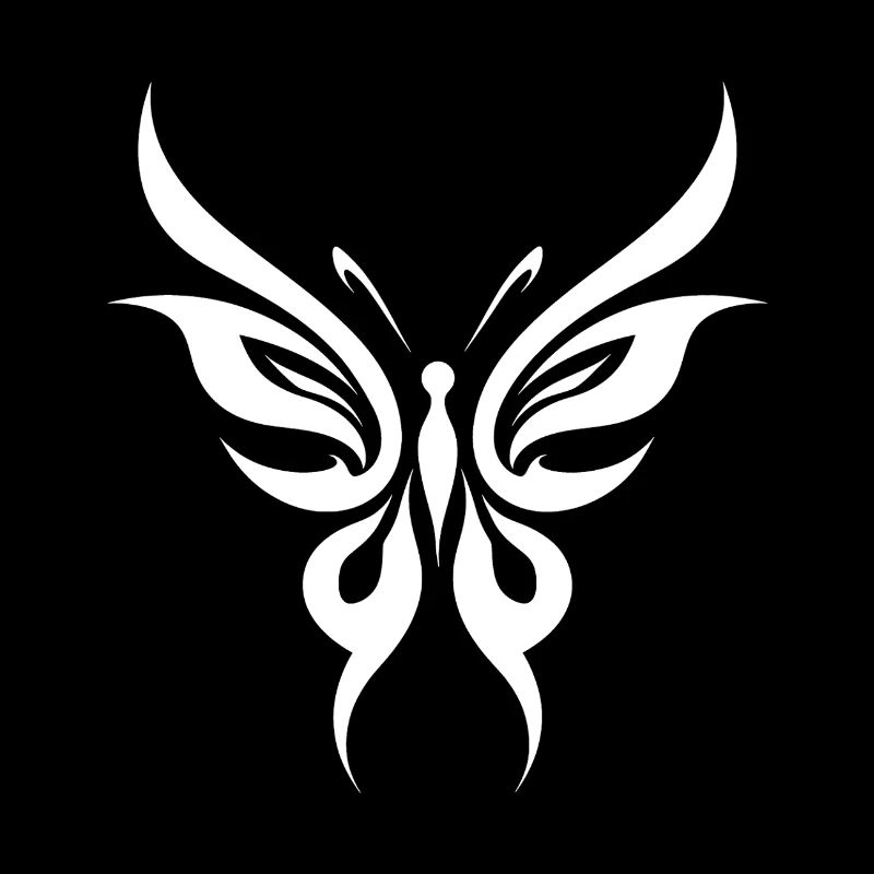 Discreet tattoo butterfly motif