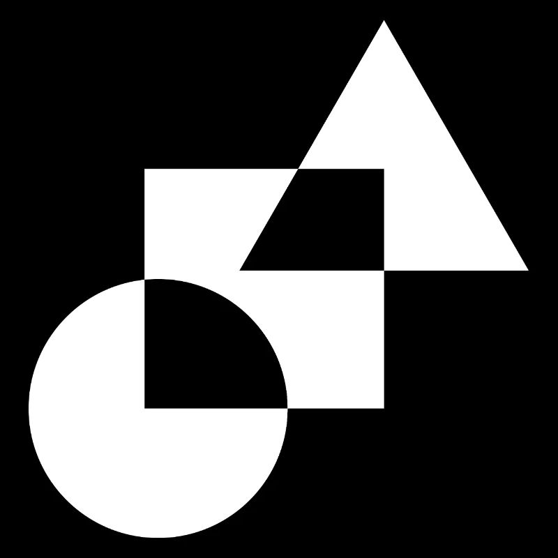 Monochrome Geometric Mosaic