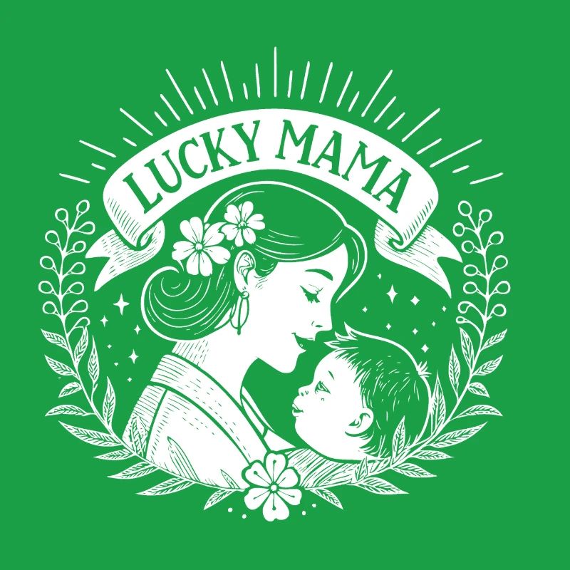 Lucky mama avec bébé