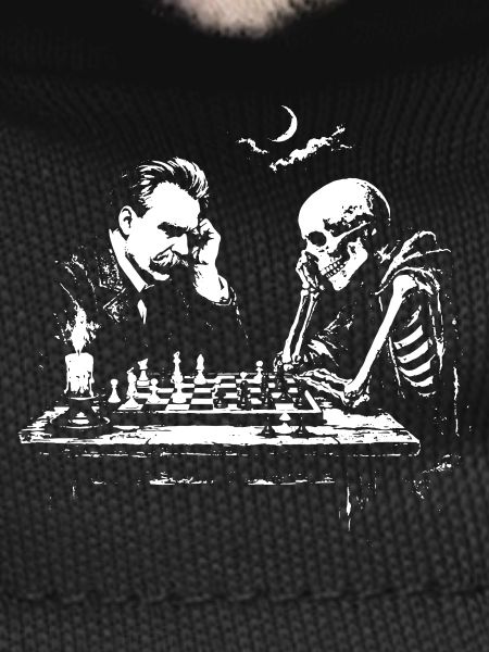 Nietzsche plays Chess with Skeleton
